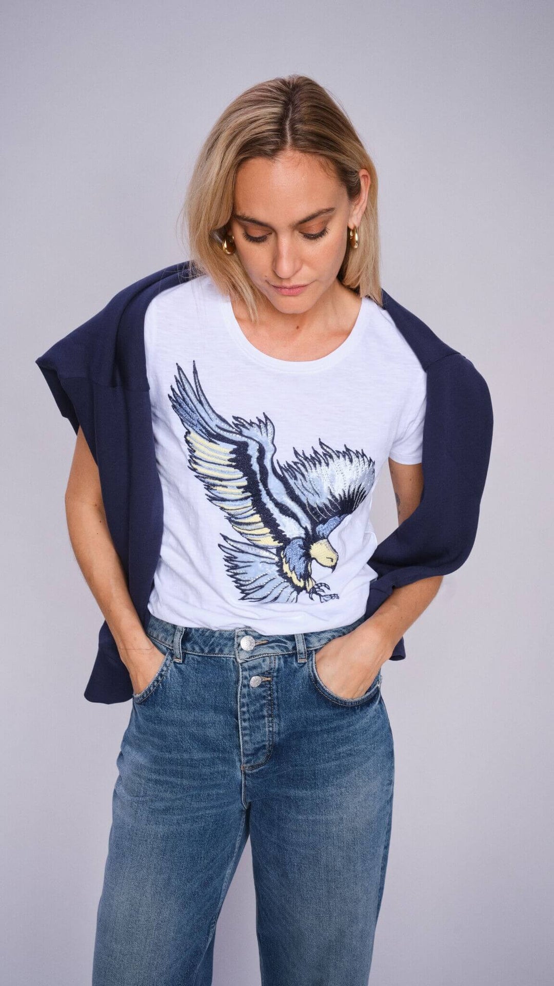 Rem Eagle Tee - White