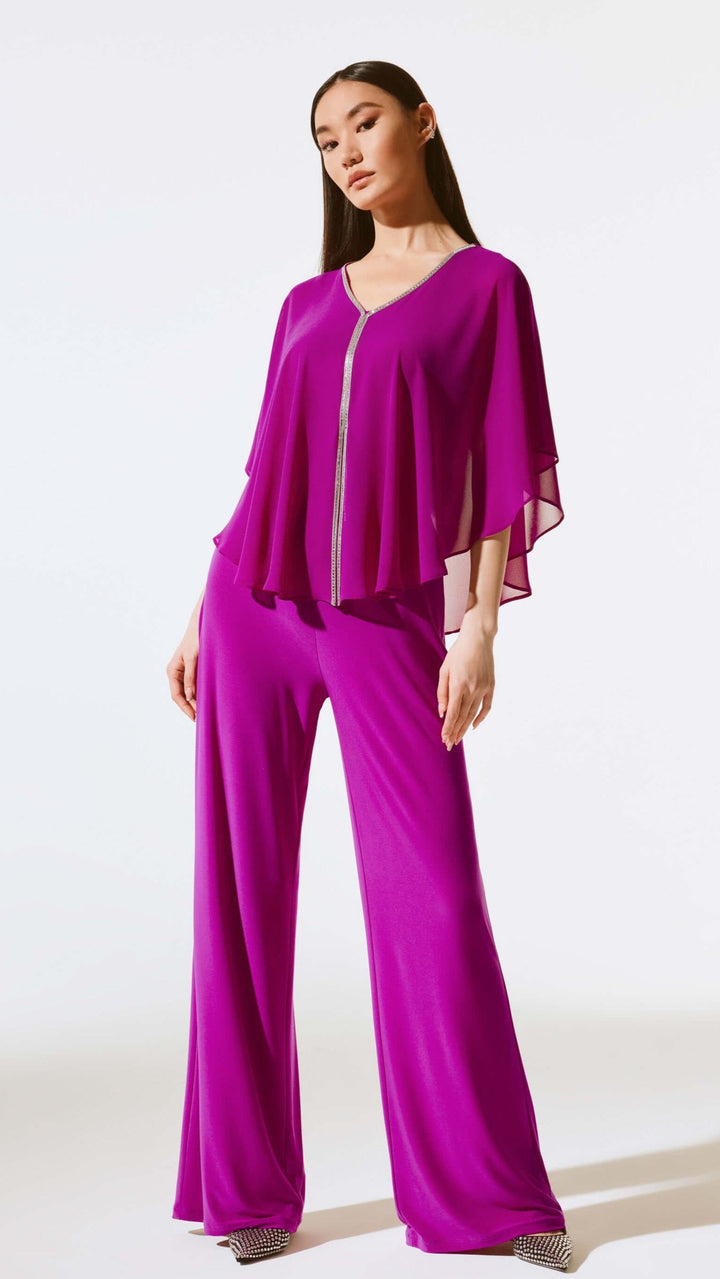 Liberty Signature Wide Leg Pants - Empress Pink/ Midnight Blue 221340F24