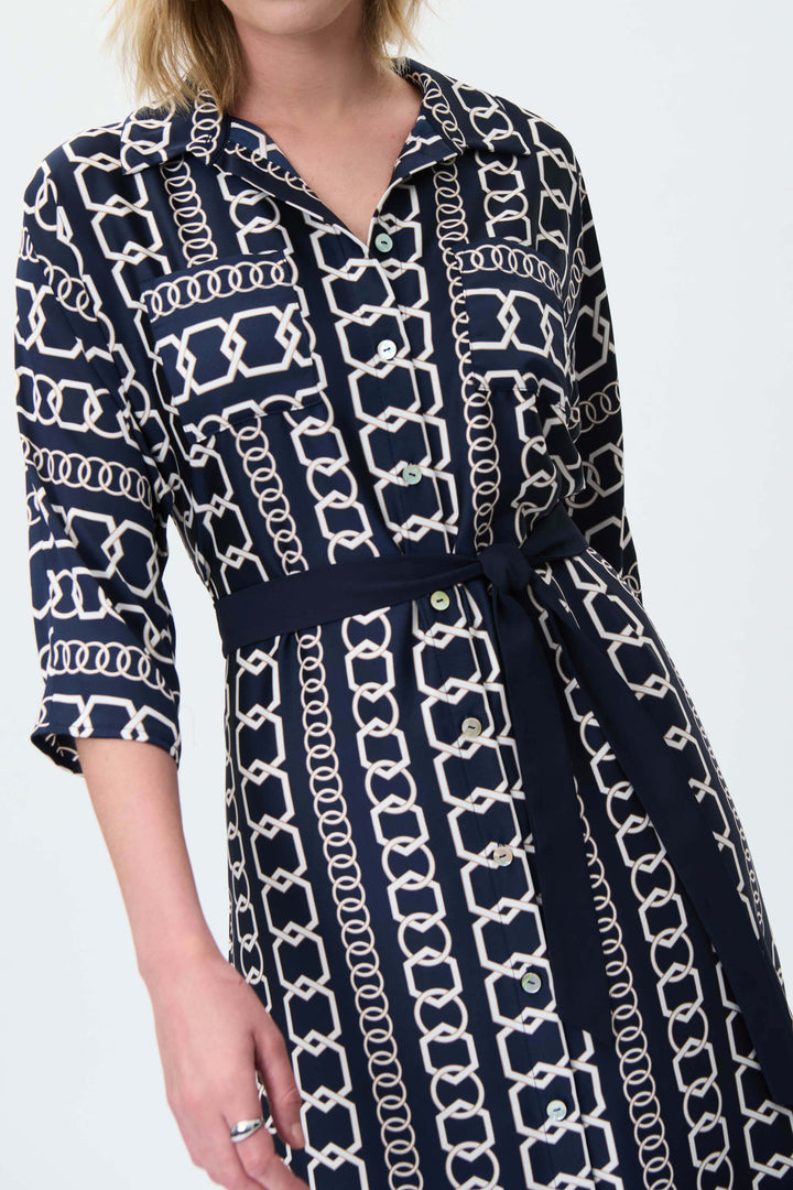 Hamptons Chain Dress - Midnight Blue 231288 AU6/8