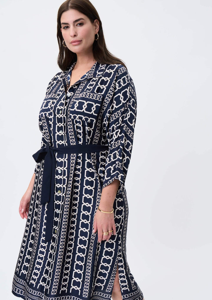 Hamptons Chain Dress - Midnight Blue 231288 AU6/8