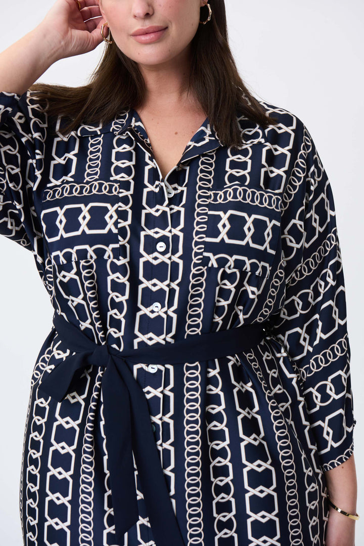 Hamptons Chain Dress - Midnight Blue 231288 AU6/8