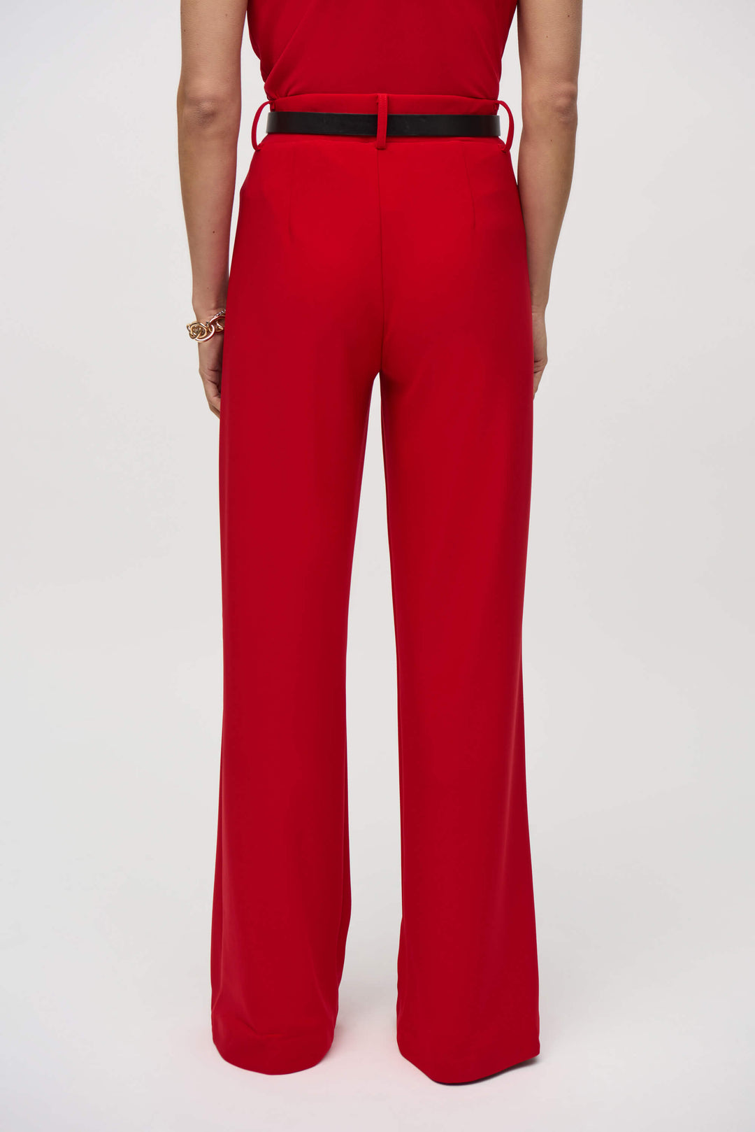 La Vie En Rose Belted Wide Leg Pants 244093 Size 14