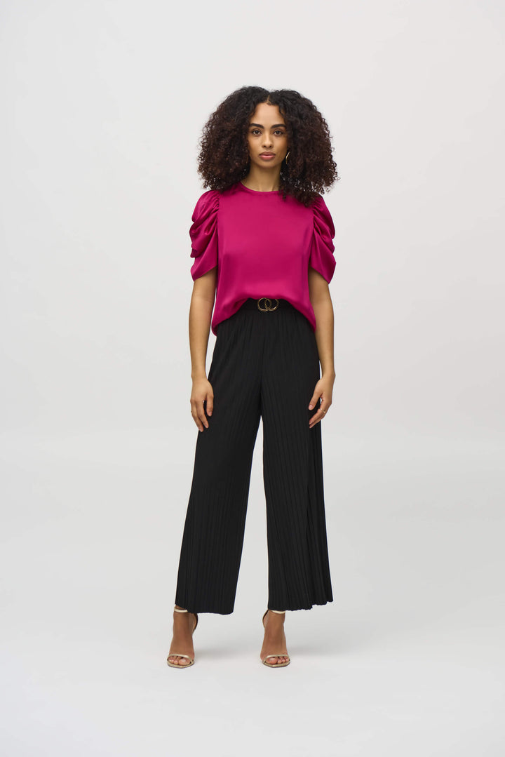 Crown Jewel Pleated Wide Leg Pant 244169 Size 14