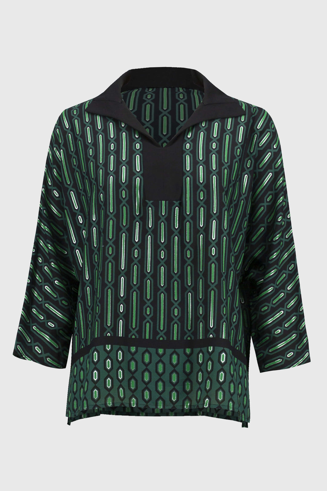 Wild Heart Georgette Geometric Border 244229 Size 14