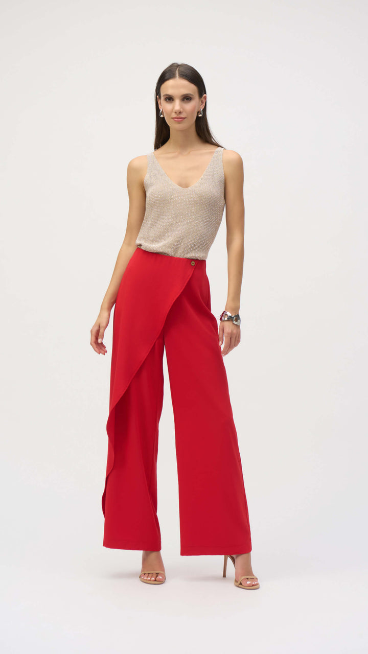 Sicilian Sun Wide Leg With Asymmetrical Overlay 252004