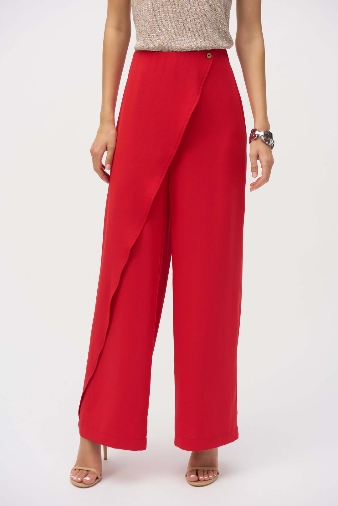 Sicilian Sun Wide Leg With Asymmetrical Overlay 252004