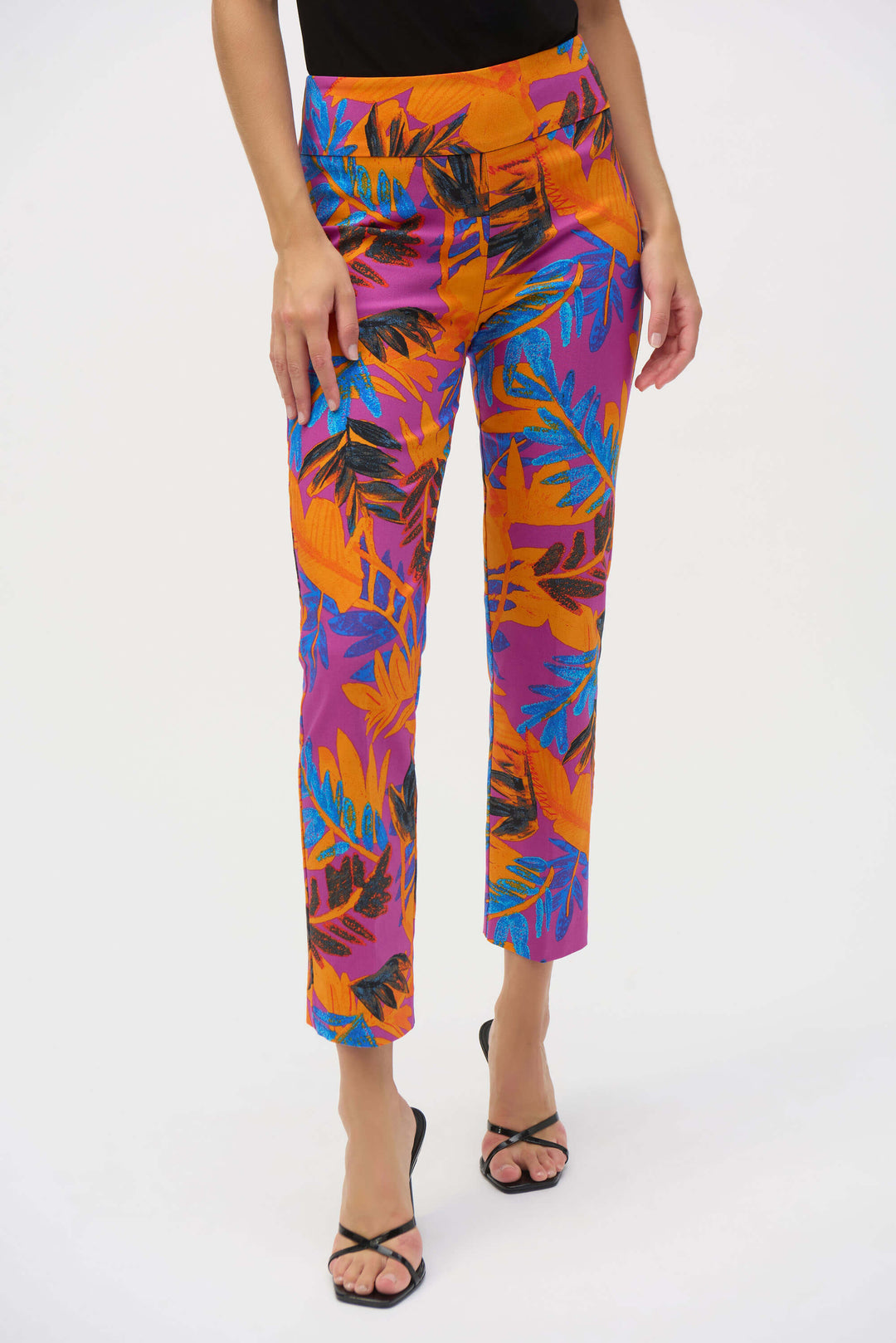 Endless Summer Millennium Tropical Print Straight Leg Pants 252231 Size 8