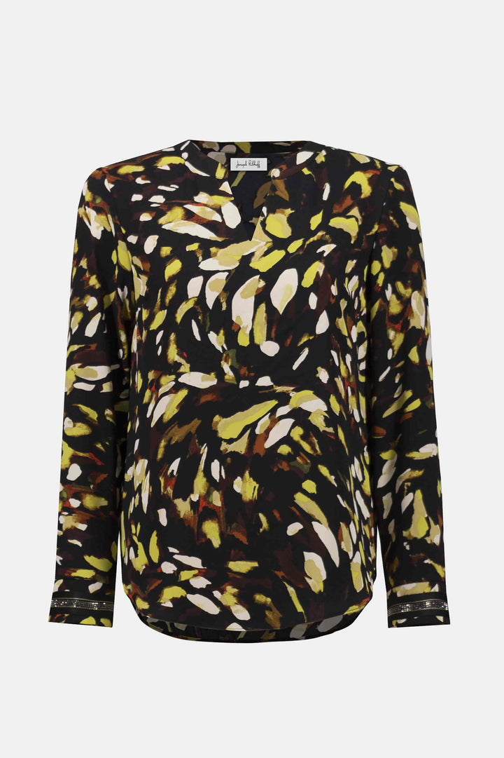 Galleria  Recycled Soft Twill Animal Print Blouse 253259