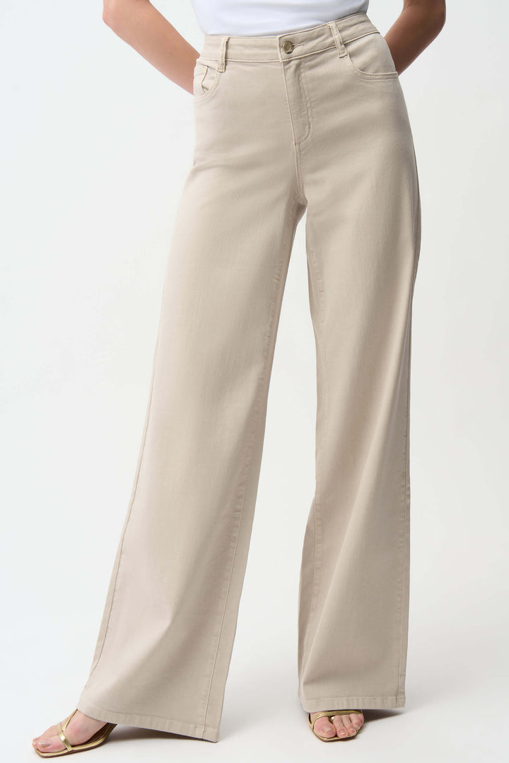 Goldie | Classic Wide-Leg Stretch Dark Denim Jeans 251968F25 Size 12