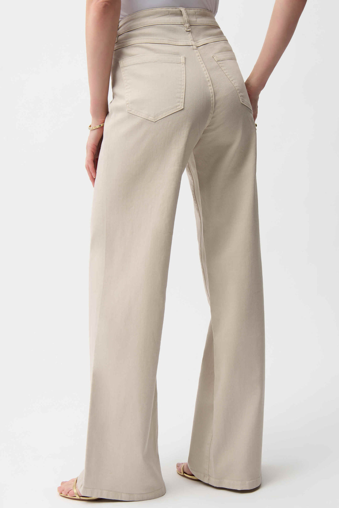 Goldie | Classic Wide-Leg Stretch Dark Denim Jeans 251968F25 Size 12