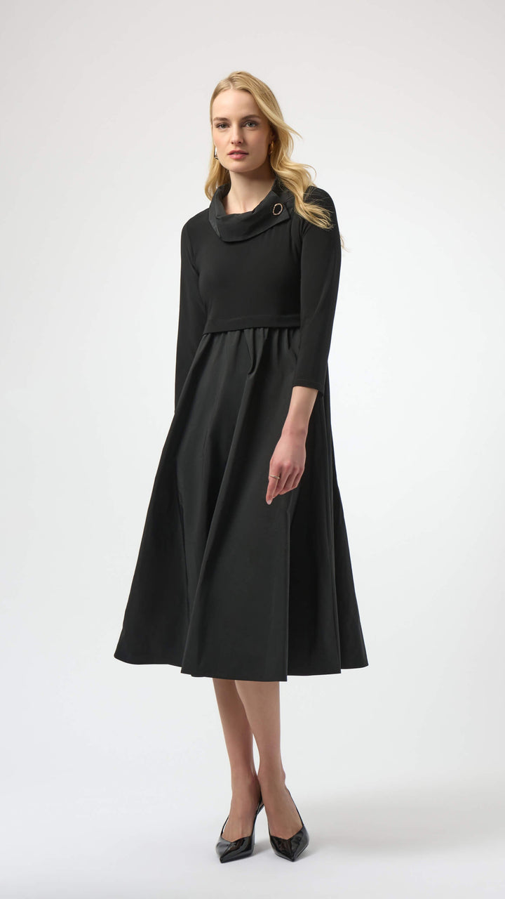 Wild At Heart Memory Fit and Flare Dress - Black 254207