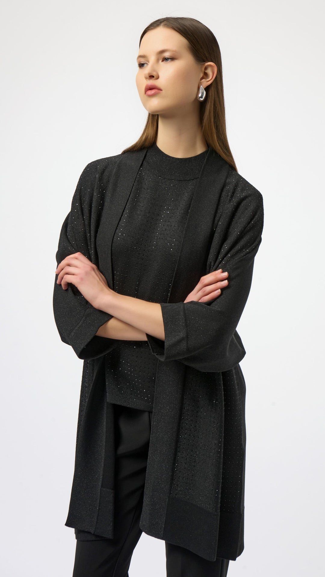 Natural Habitat Sweater Knit Cover Up - Black 254937