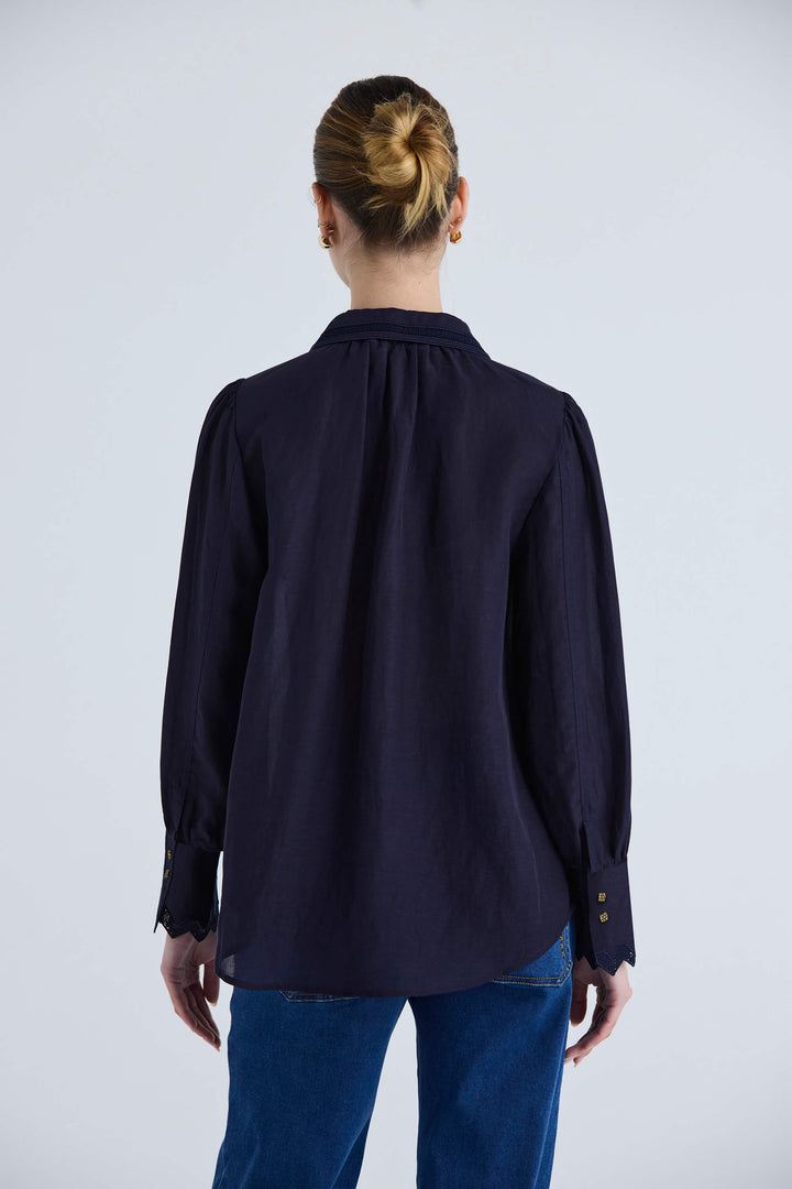 Hazel Shirt - Ink Navy