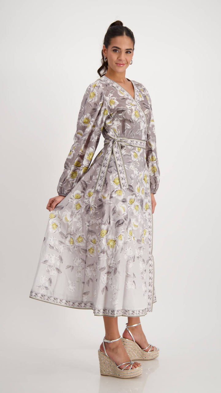 Maxi Flowers Wrap Dress