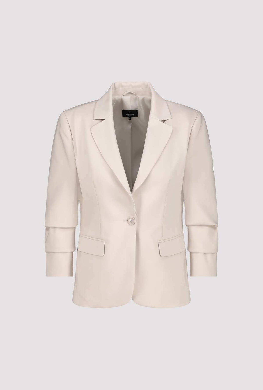 Pleated Sleeve Blazer - Warm Sand