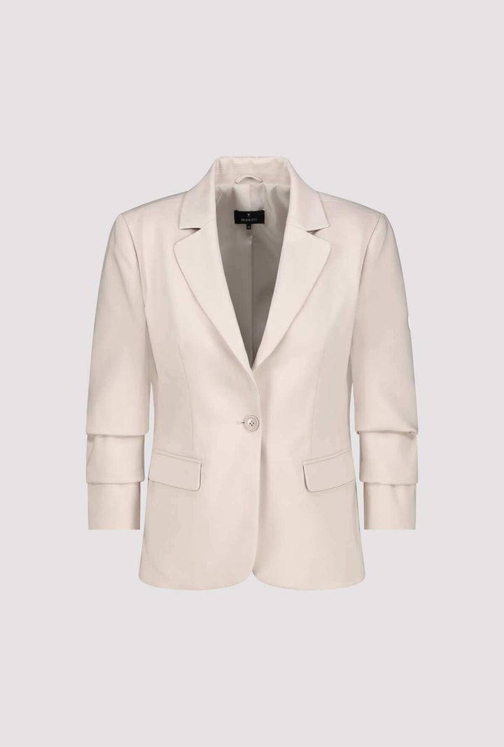 Pleated Sleeve Blazer - Warm Sand