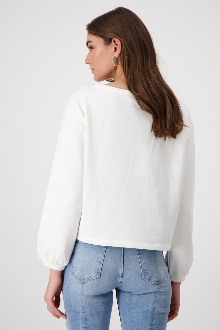 Bloom and Grow Sequin Flower Top - Milk