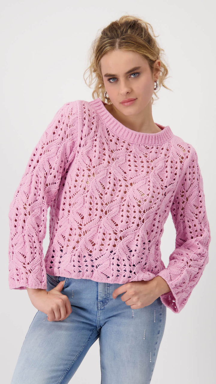 Chenille Sweater - Bubblegum