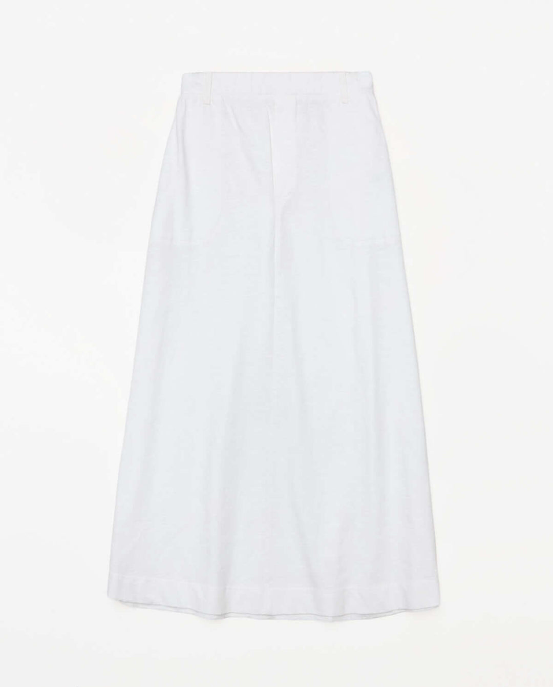 White Popplin Balloon Skirt