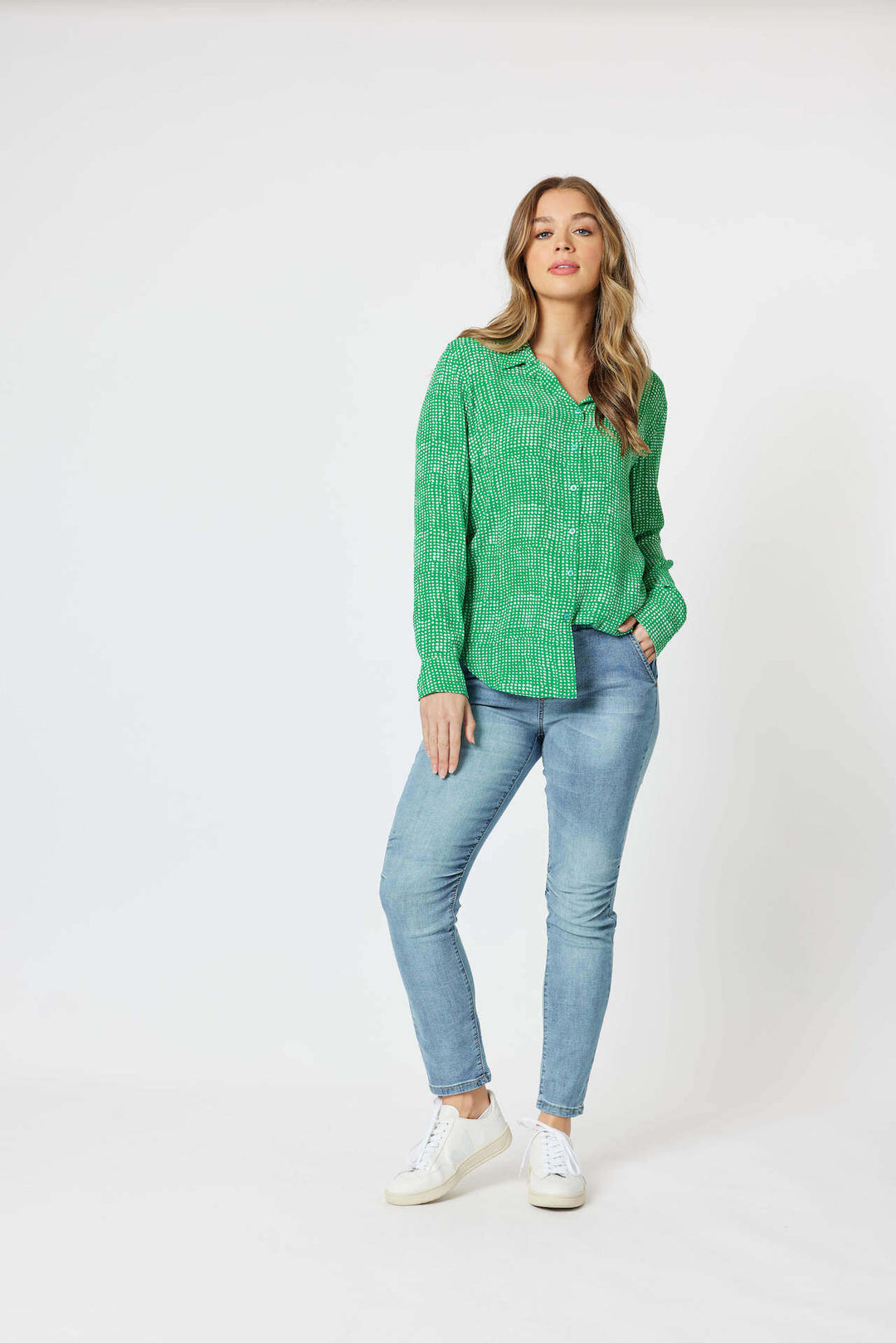Sally Shirt - Jade Size 10