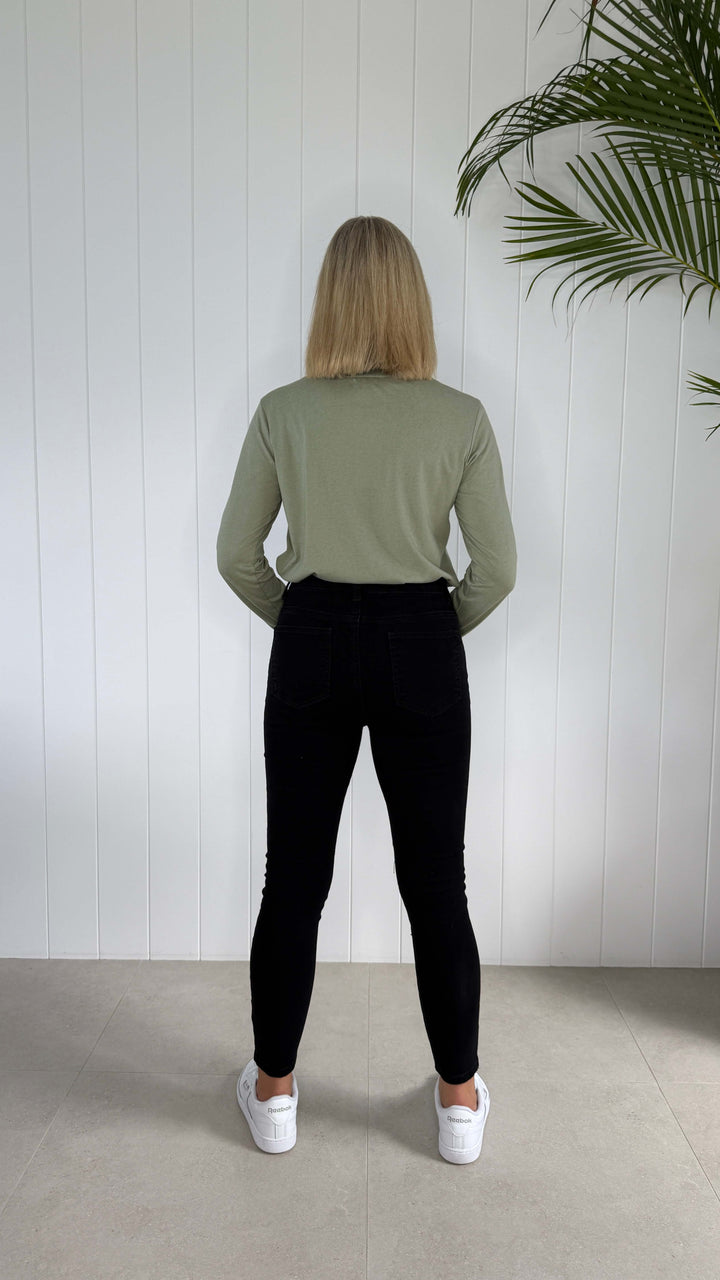 All That Jazz Applique Jean - Chocolate