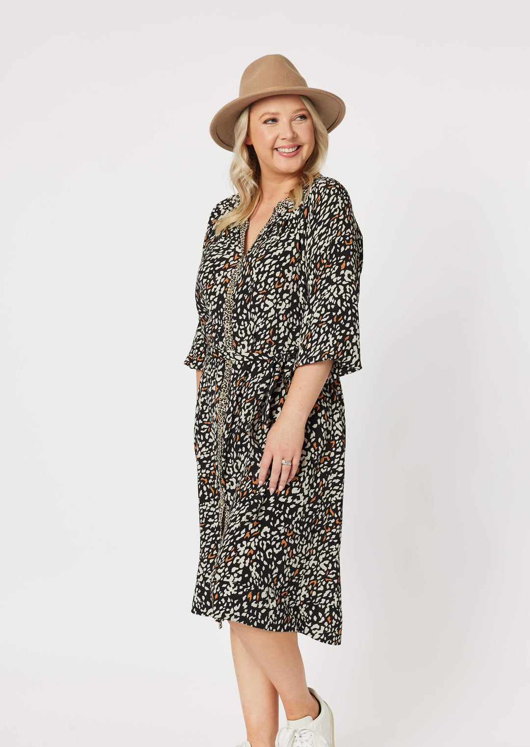 Ella Animal Print Dress Size 16