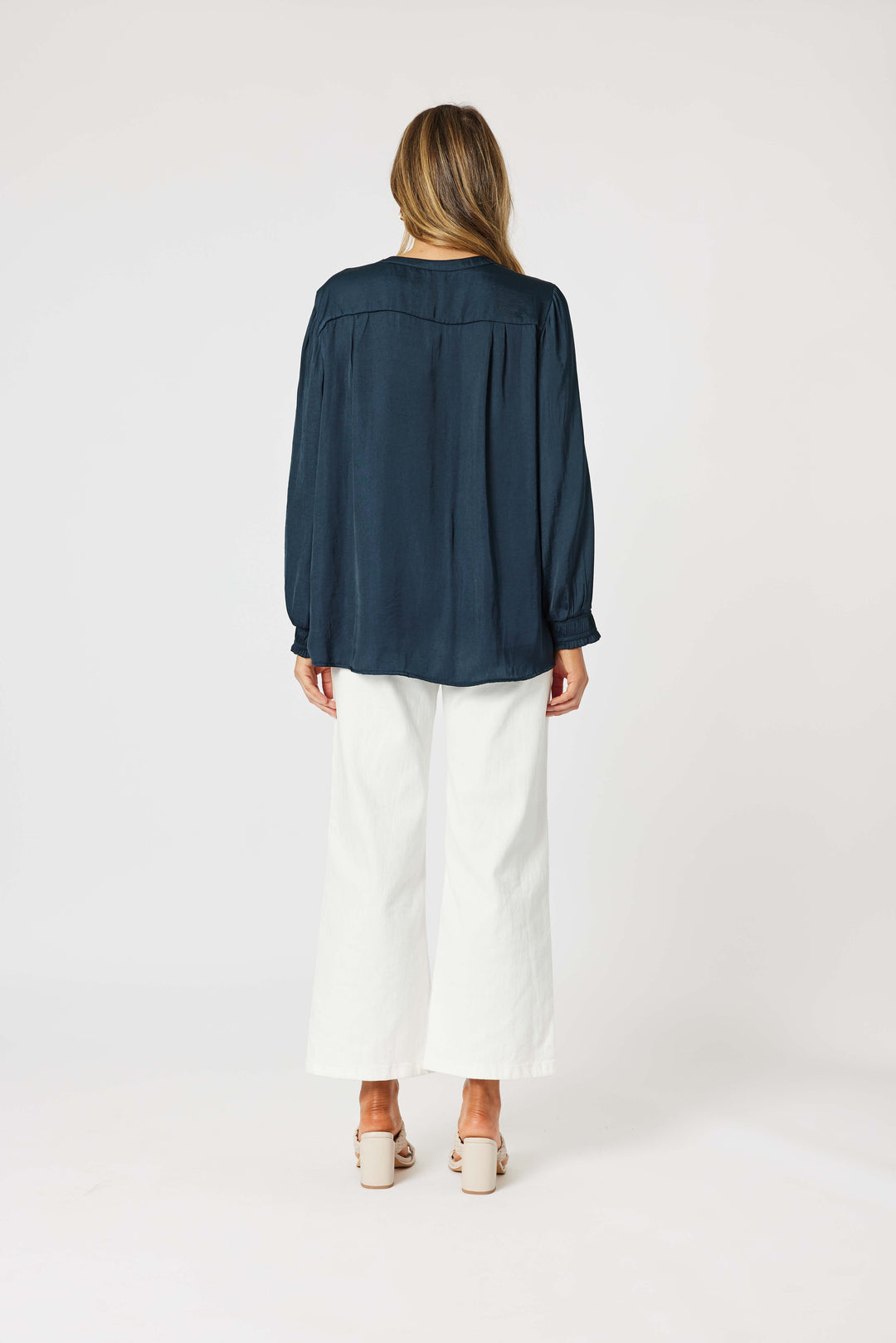Luxe Nehru Top - Midnight