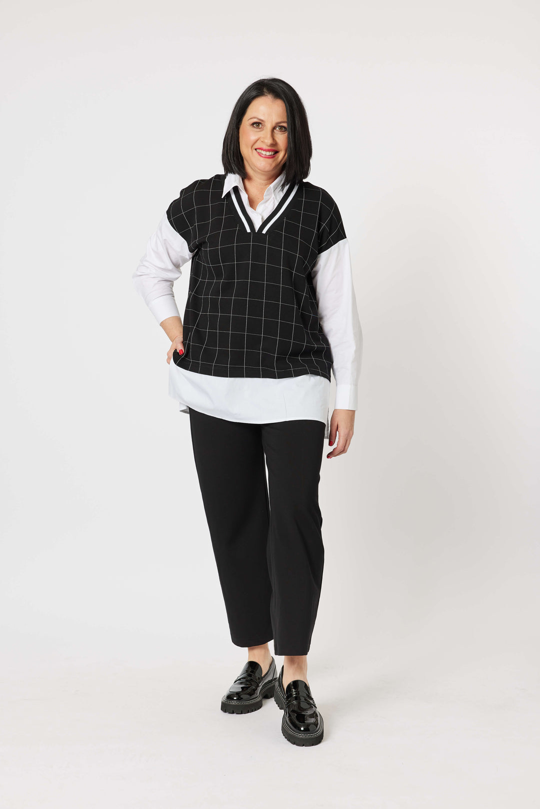 Harper V neck 2 in 1 Top