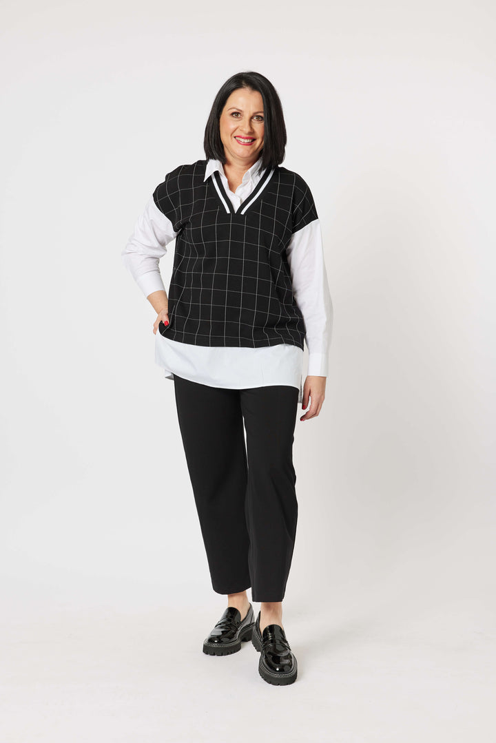 Harper V neck 2 in 1 Top