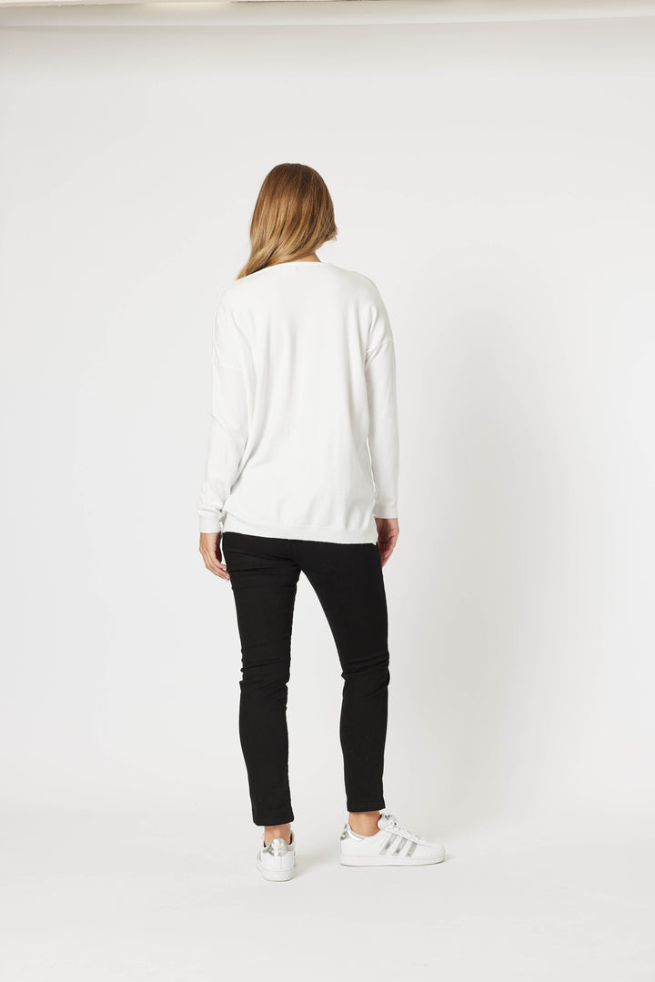 Champagne Knit - White Size 10