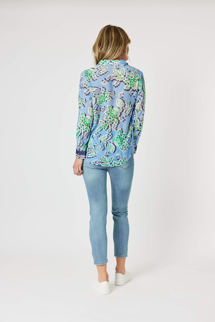 Coastal Print Shirt Size 8