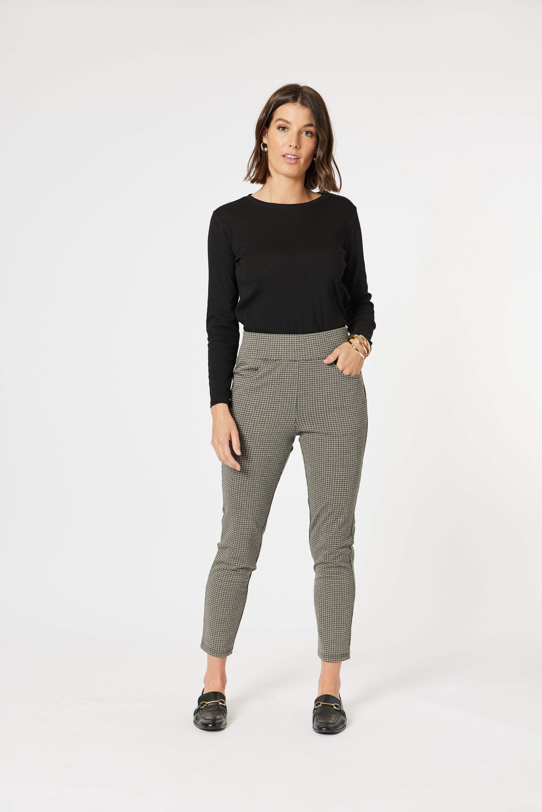 Ava Pant - Natural/Black