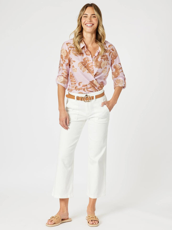 Haiti Shirt - Pink/Natural