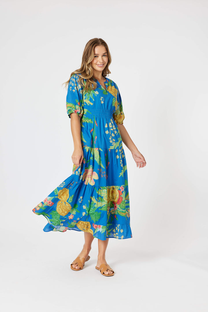 Tropics Dress - Blue/Multi