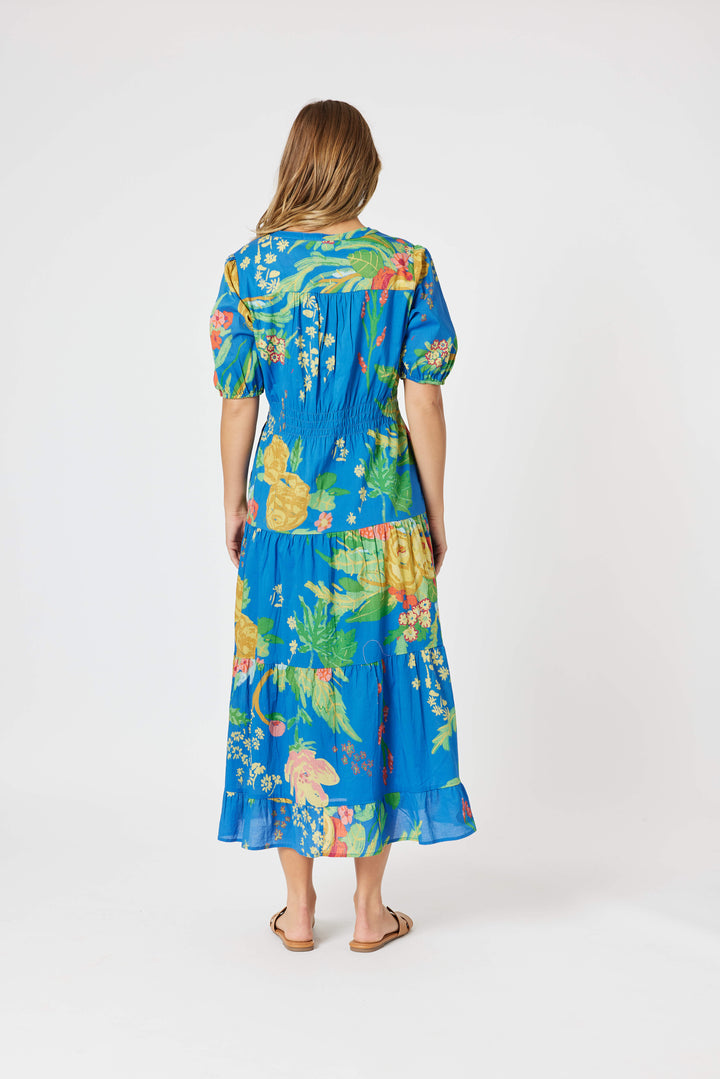 Tropics Dress - Blue/Multi