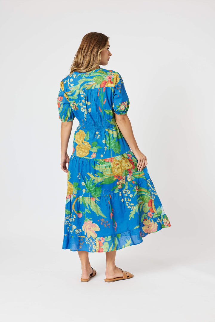 Tropics Dress - Blue/Multi