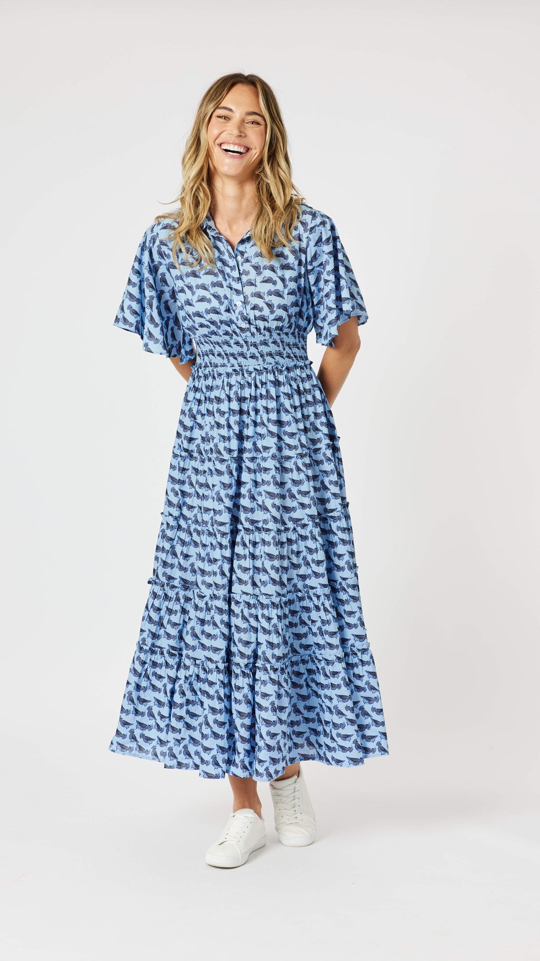 Cockatoo Midi Dress - Blue