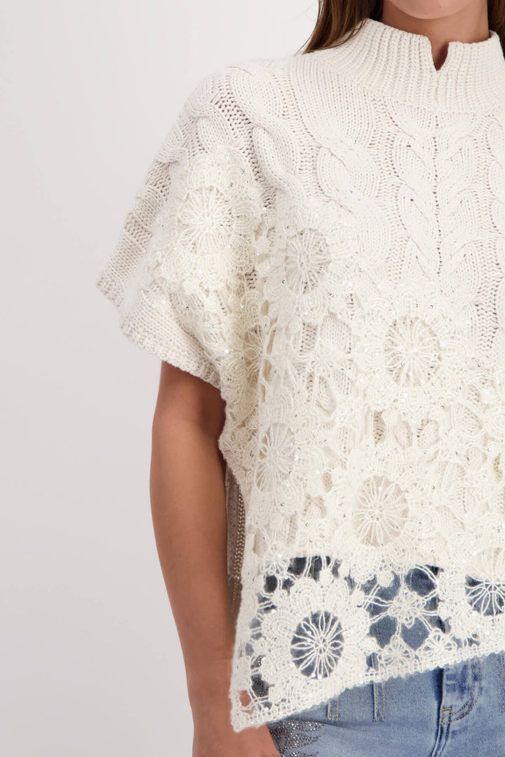 Sand Shell Stand Up Pullover - Sand Size 10