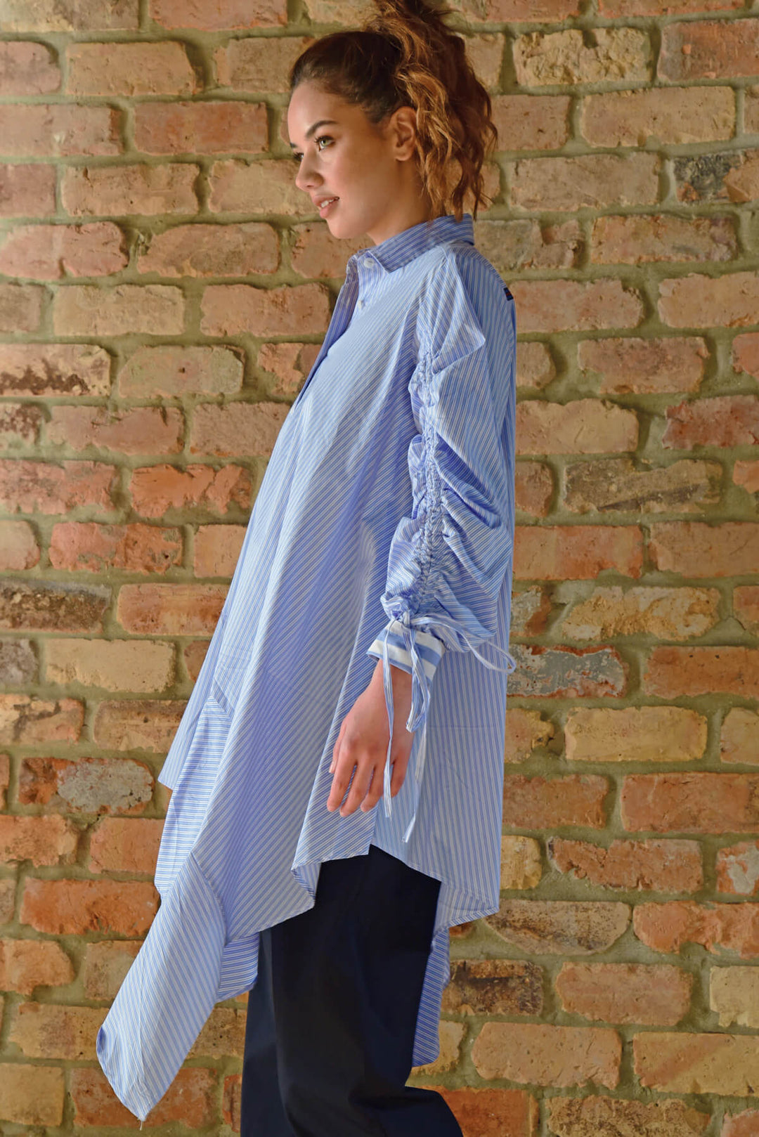 Let's Sleeve This Town - Blue Stripe - Cooper Size L