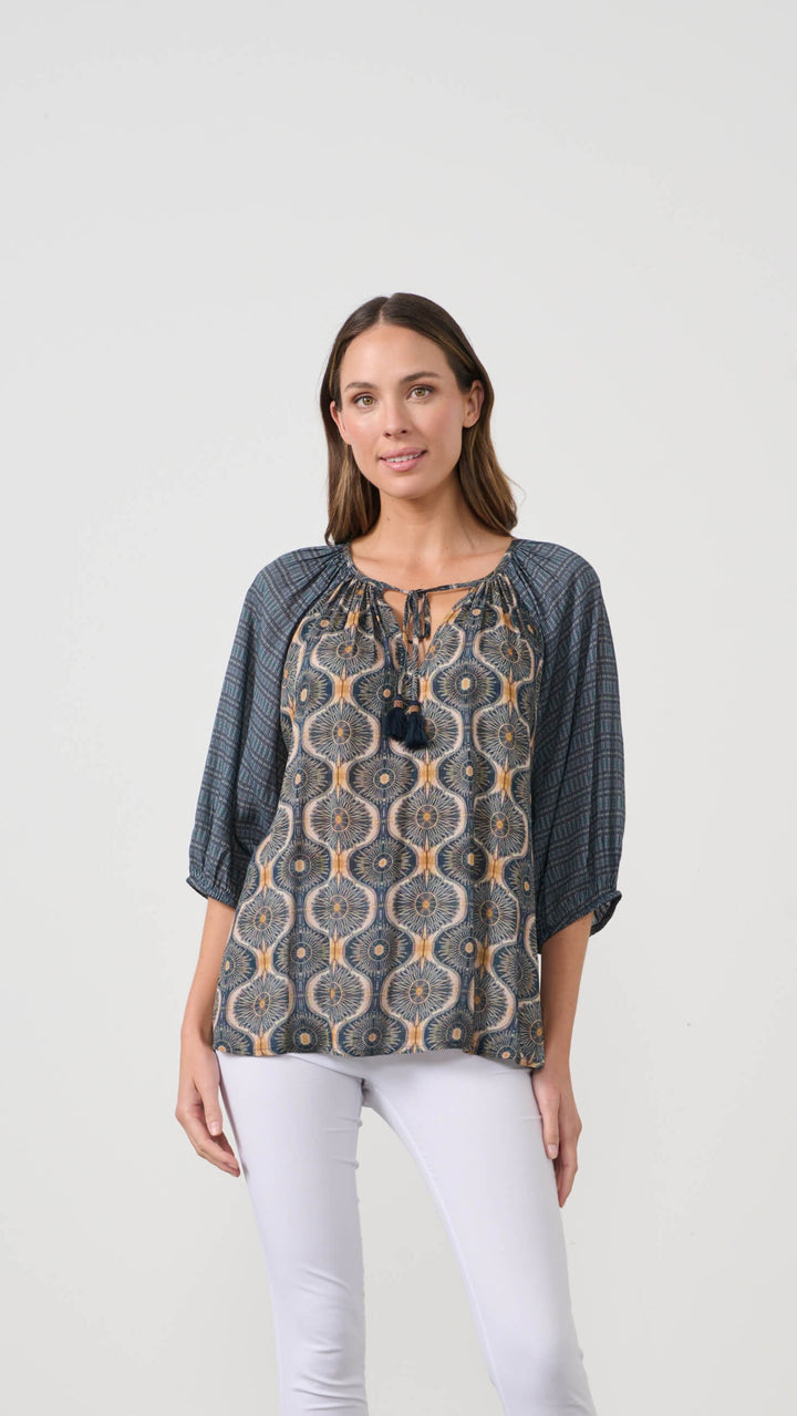 Kosmos Print Blouse