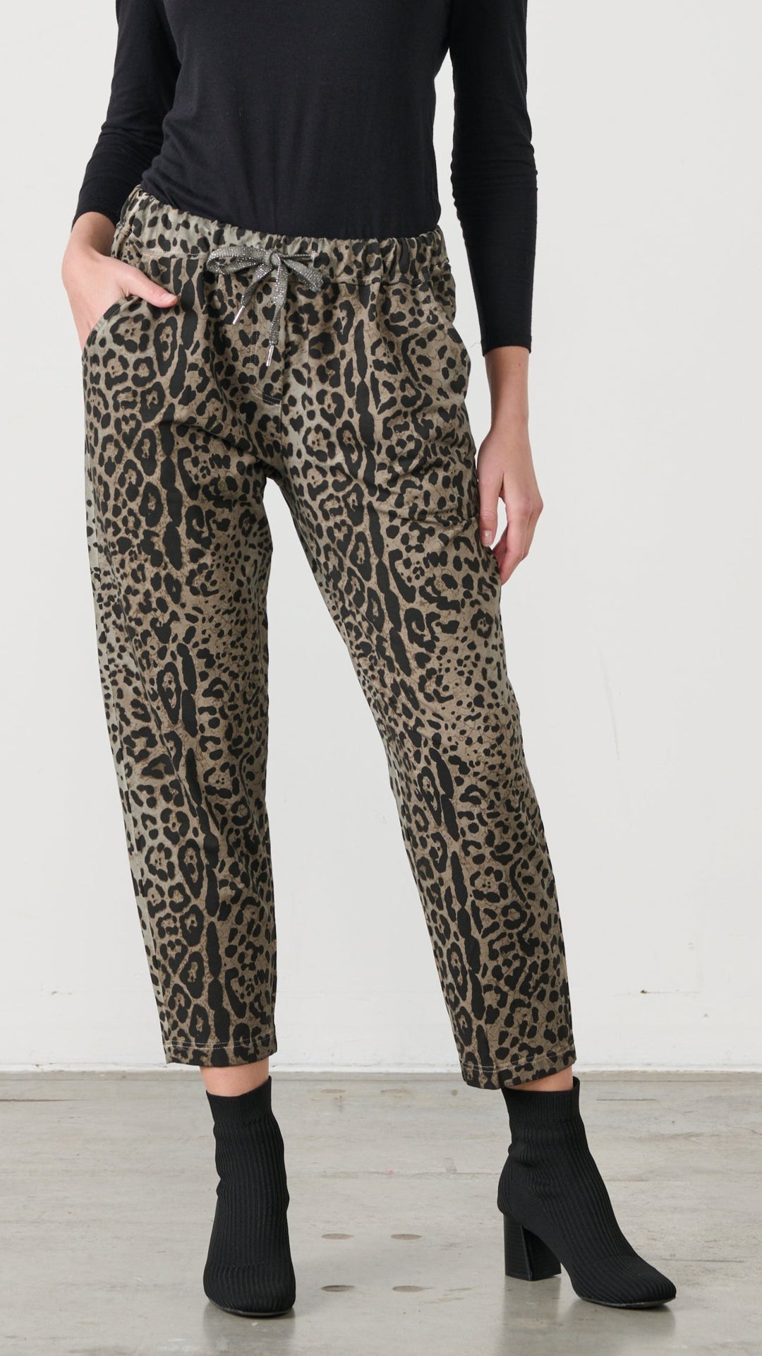 Animal Khaki Crop Pant