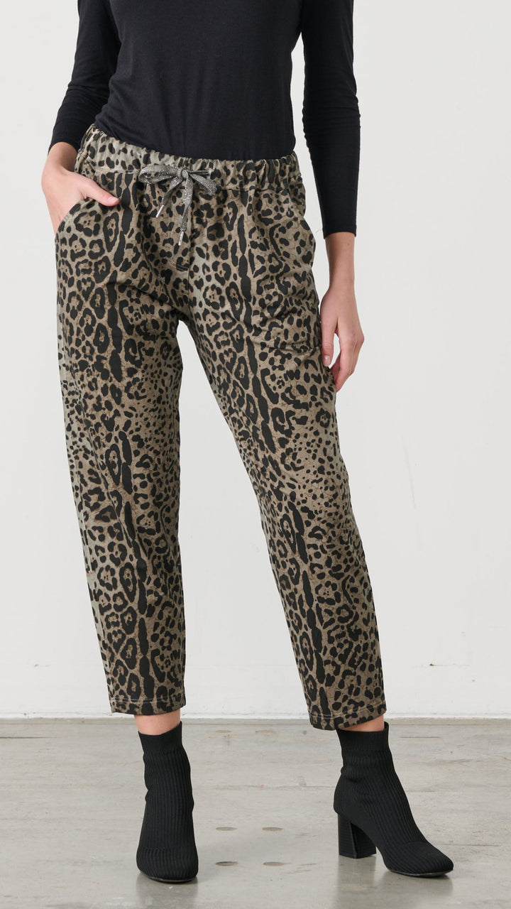Animal Khaki Crop Pant
