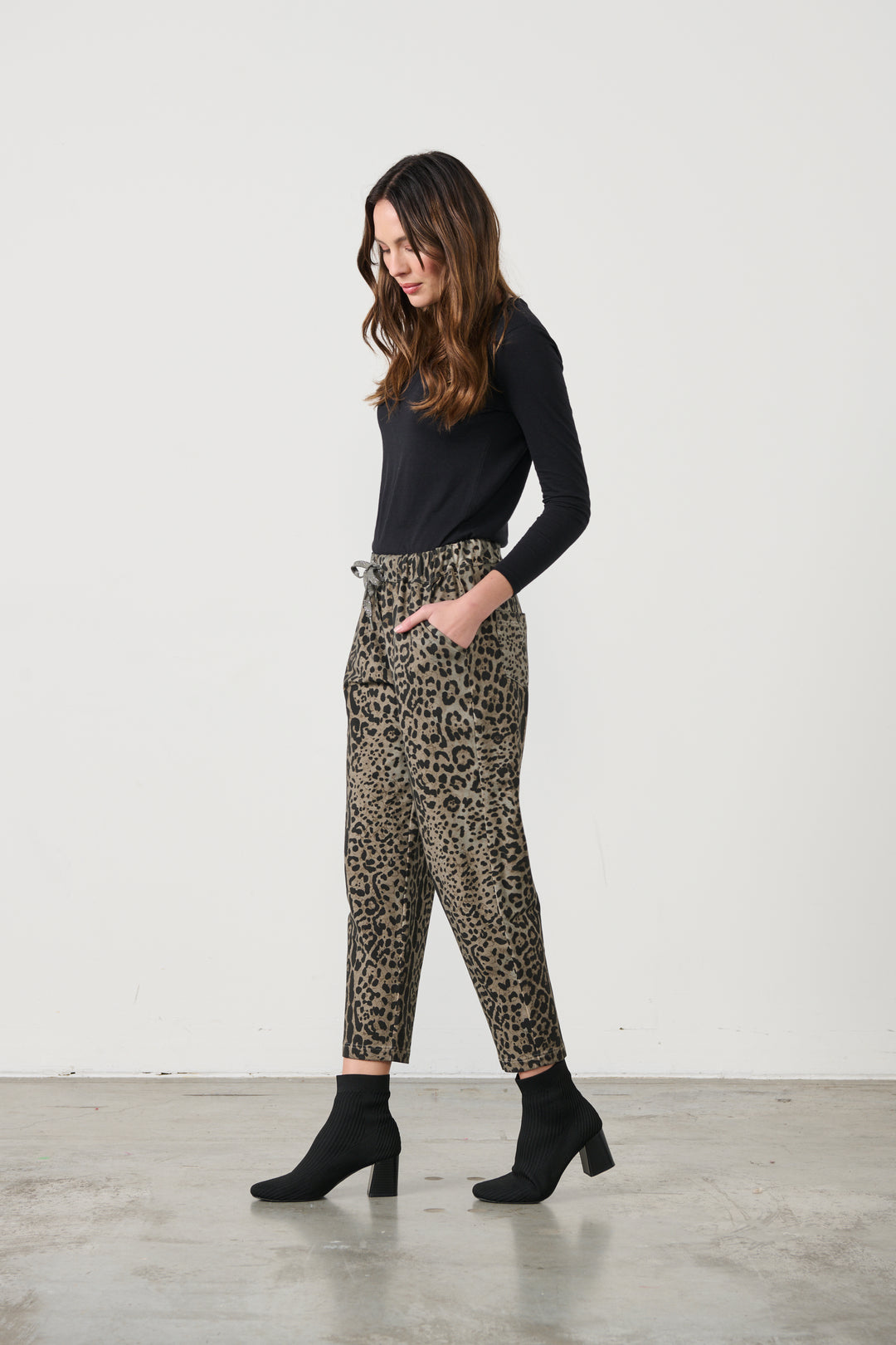 Animal Khaki Crop Pant