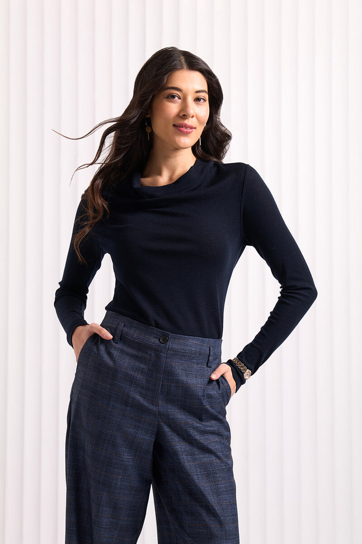 Match Maker Pant - Dark Blue Check