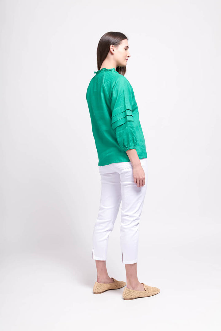 In The Fold Top - Vivid Green Size 10