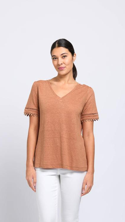 All The Trimmings Top - Ginger Size 12