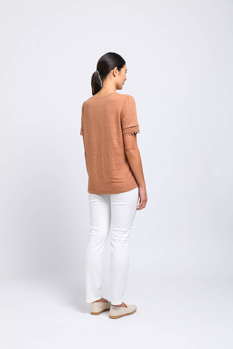 All The Trimmings Top - Ginger Size 12