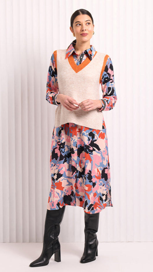 On The Shirt Dress - Neopolitan