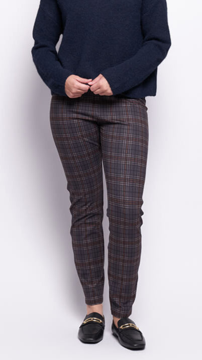 Go To Print Pant- Check in