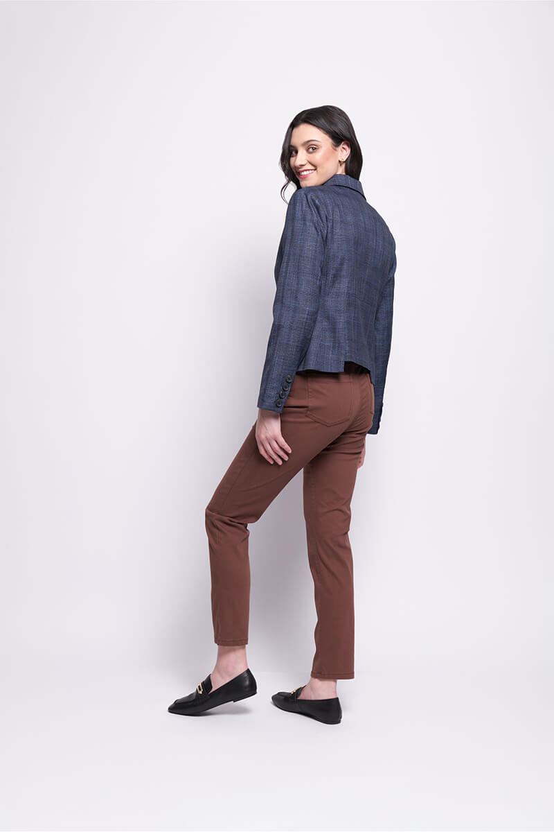 Match Maker Jacket - Dark Blue Check